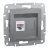 ASFORA 1xRJ45 Cat6 UTP aljzat, acél 