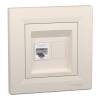 ASFORA 1xRJ45 Cat6 UTP aljzat, bézs 