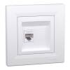 ASFORA 1xRJ45 Cat6 UTP aljzat, fehér 