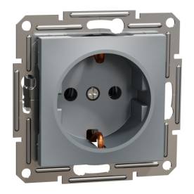 ASFORA 2P+F csatlakozóaljzat, csavaros, acél