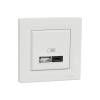 ASFORA Dupla USB gyorstöltő, A+C, 45W, fehér 