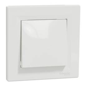 ASFORA Egypólusú kapcsoló, rugós bekötés, fehér (101)