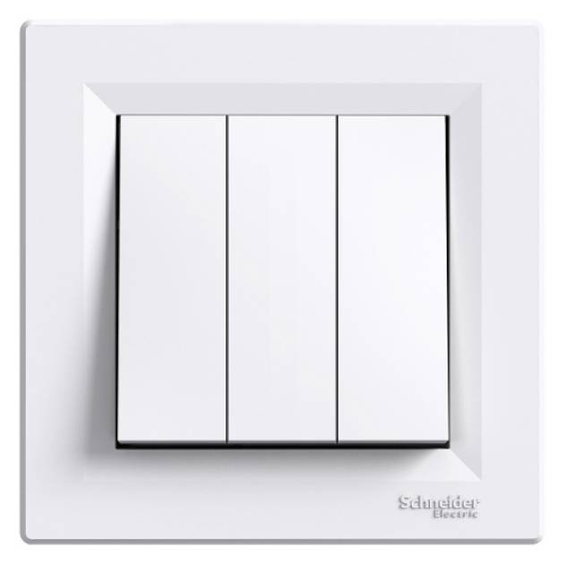 ASFORA Hármas kapcsoló, fehér 
