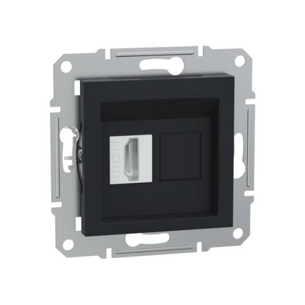 ASFORA HDMI aljzat, antracit 