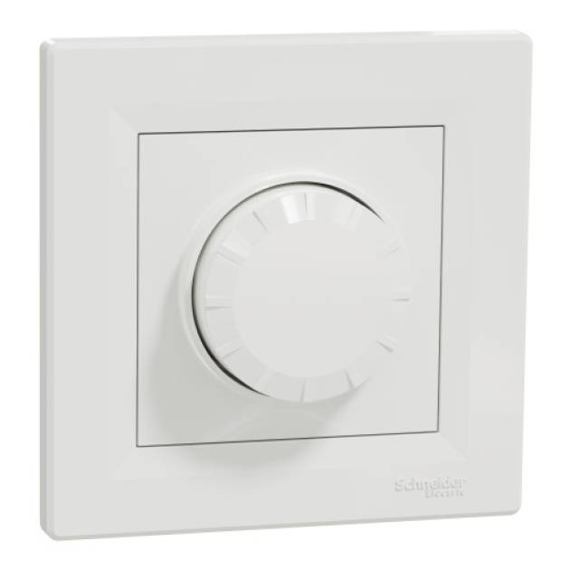 ASFORA LED fényerőszabályzó, univerzális, 370W, kerettel, fehér 