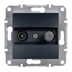 ASFORA TV/SAT aljzat, végzáró, 1 dB, antracit