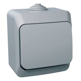 CEDAR PLUS Váltókapcsoló, IP44, szürke (106)