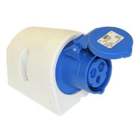 Dugalj falonkívüli 16A 3-pólus 230V(50+60Hz) kék IP44 műanyag csavarkapcsos