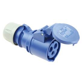 Dugalj lengő 16A 3-pólus 230V(50+60Hz) kék IP44 műanyag egyenes