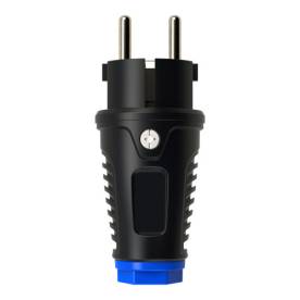 Dugvilla gumi egyenes fekete csavarkapcsos Commel 290-308 (PCE 0511-SR)