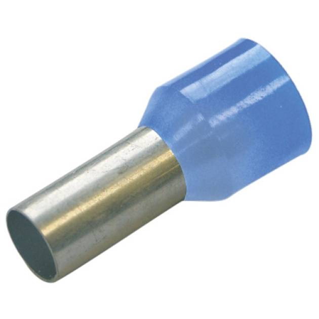Érvéghüvely szigetelt normál 0.25mm2 6mm világoskék Haupa 