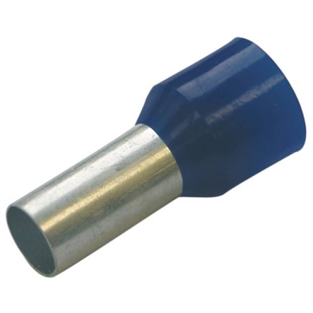 Érvéghüvely szigetelt normál 2.5mm2 8mm kék Haupa 