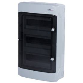 FALON KÍVÜLI KISELOSZTÓ DOBOZ, D SOROZAT, 36 MODULOS, 3 SOROS 319X534X144MM IP65