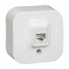 Forix IP20 falon kívüli 1x RJ45 Cat. 5e UTP informatikai csatlakozóaljzat fehér 