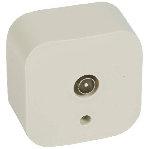 Forix IP20 falon kívüli TV antenna-csatlakozóaljzat, végzáró bézs 