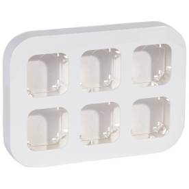 Forix IP20 fk 6-os munkaállomás, vízszintesen/függőlegesen felszerelhető, fehér