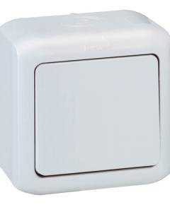 Forix IP44 falon kívüli egypolusú kapcsoló 10 AX - 250 V~ szürke