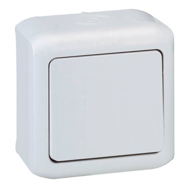 Forix IP44 falon kívüli egypolusú kapcsoló 10 AX - 250 V~ szürke 