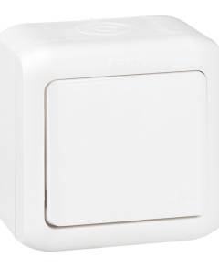 Forix IP44 falon kívüli egypólusú nyomó 6 A - 250 V~ fehér