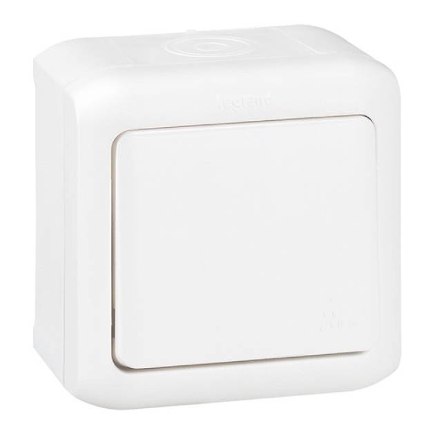 Forix IP44 falon kívüli keresztkapcsoló 10 AX - 250 V~ fehér 