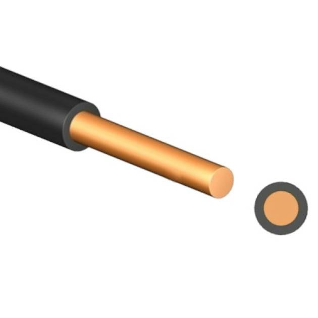 H05V-U|MCS 1mm2 kék PVC szigetelésű tömör erű vezeték 