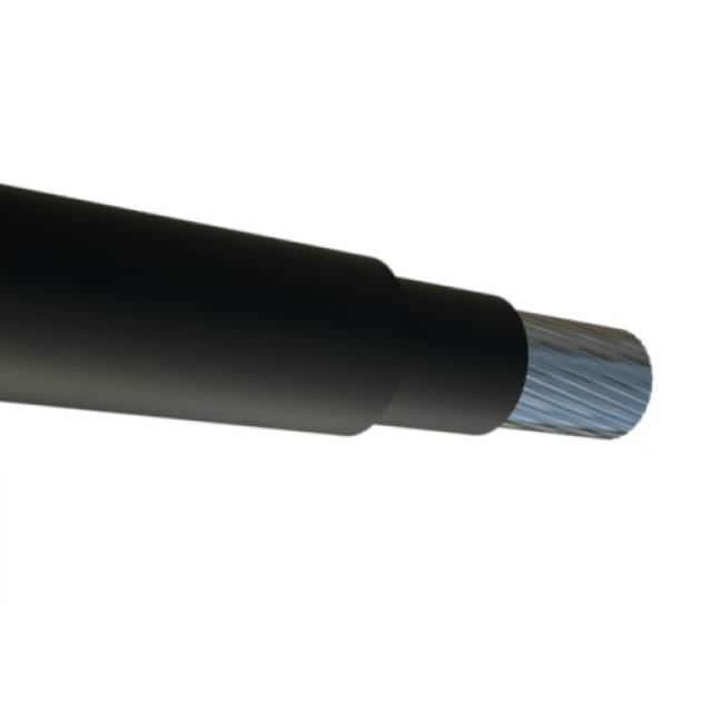 H1Z2Z2-K|Szolár 6mm2 fekete PVC szigetelésű sodrott réz erű vezeték