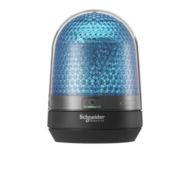 Harmony XVR forgófényű jelzőegység, LED-es, O100, IP65, kék, 100-230VAC 