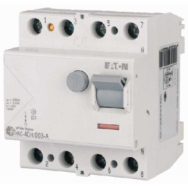 HNC-40/4/003-A Home áram-védőkapcsoló 6kA, 4P, 40A, 30mA, 'A' 
