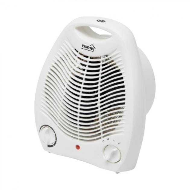 Home FK 1 hordozható elektromos ventilátoros fűtőtest, 1000W/2000W, fehér 