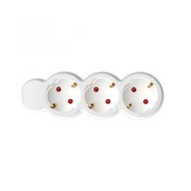 Home NV 3-5/WH/1,5 hálózati elosztó, 5 m, H05VV-F 3G1,5 mm2 kábel,  IP20 kivitel