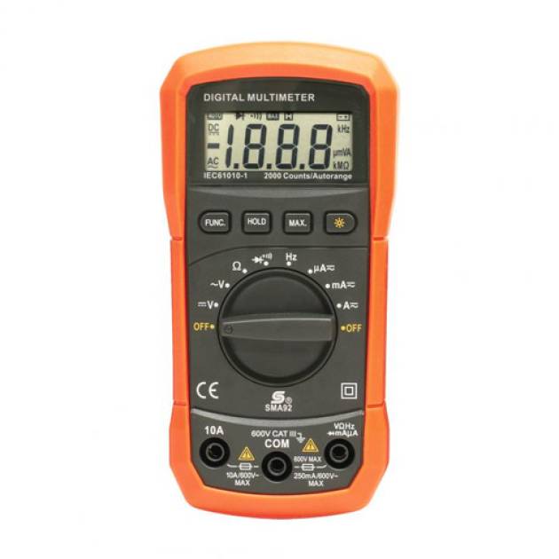 Home SMA 92 digitális multiméter, egyenfeszültség, váltófeszültség, egyenáram, v 