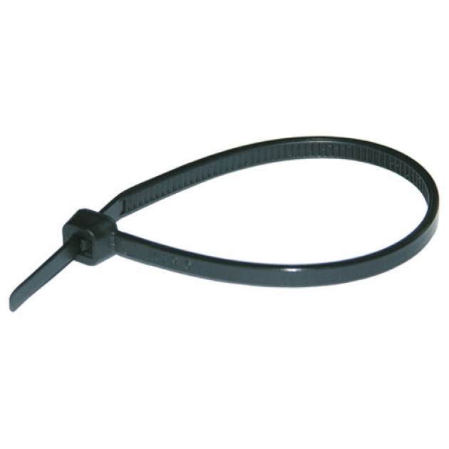 Kötegelő 203mm x 2.5mm fekete műanyag belsőfogas 55mm-max.kötegátmérő Haupa 
