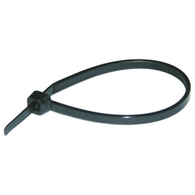 Kötegelő 290mm x 7.6mm fekete műanyag belsőfogas 82mm-max.kötegátmérő Haupa 