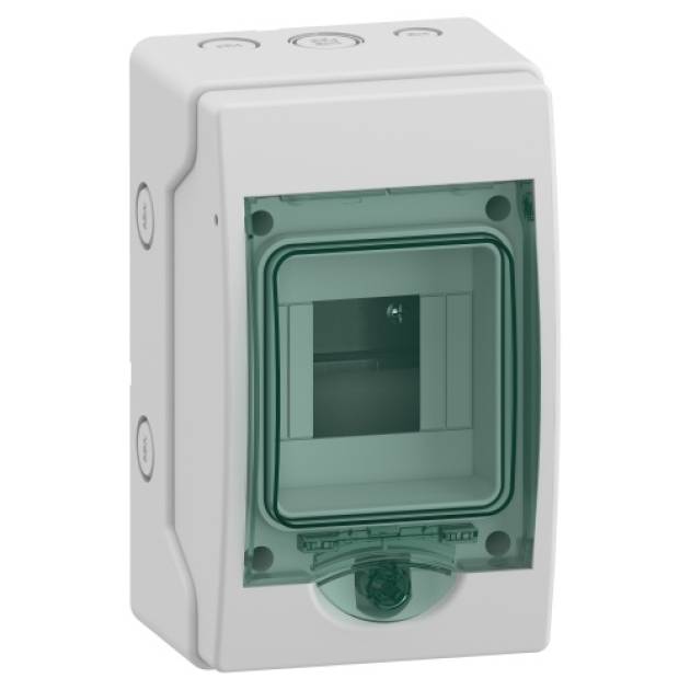 MUREVA (Kaedra) Mini elosztó, átlátszó ajtó, 1x4 modul 
