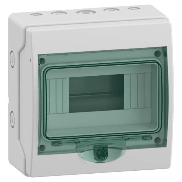 MUREVA (Kaedra) Mini elosztó, átlátszó ajtó, 1x8 modul 