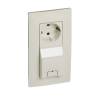 Niloé 2P+F / USB kombinált csatlakozóaljzat, bézs 