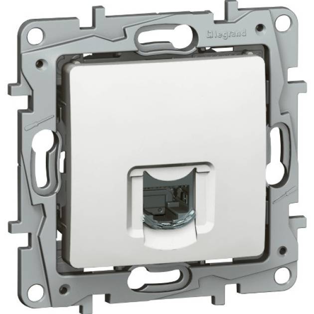 Niloé 2xRJ45 Cat.6 UTP csatlakozóaljzat, fehér 