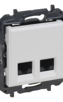 Niloé Step 2xRJ45 Cat.5E FTP aljzat, fehér