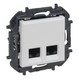 Niloé Step 2xRJ45 Cat.5E FTP aljzat, fehér