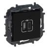 Niloé Step 2xUSB-A+C töltőaljzat 5V 3A 15W, fekete 