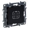 Niloé Step 2xUSB-C töltőaljzat 5V 3A 15W, fekete 