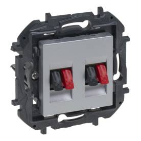 Niloé Step kettős hangszóró aljzat, alumínium