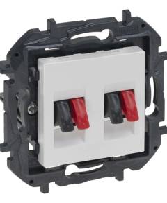 Niloé Step kettős hangszóró aljzat, fehér