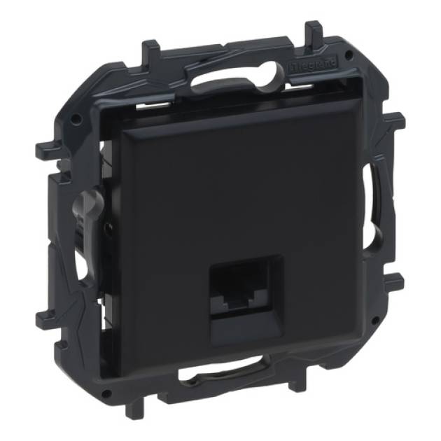 Niloé Step RJ45 Cat.5E FTP aljzat, fekete 