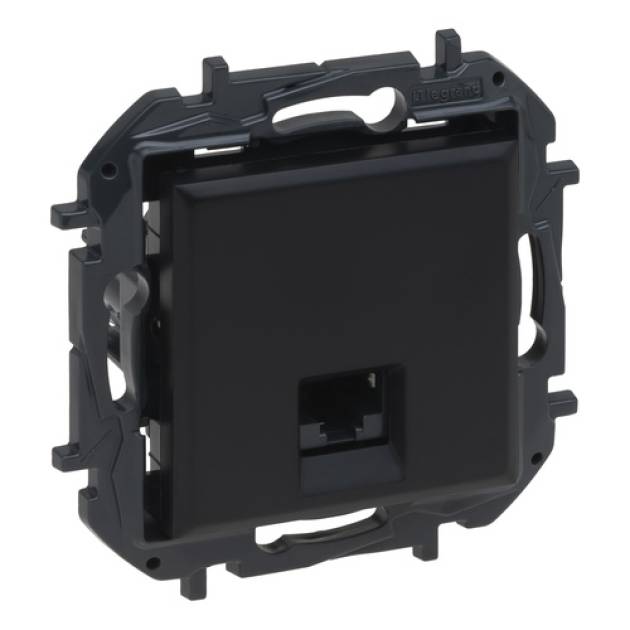 Niloé Step RJ45 Cat.6 FTP aljzat, fekete 