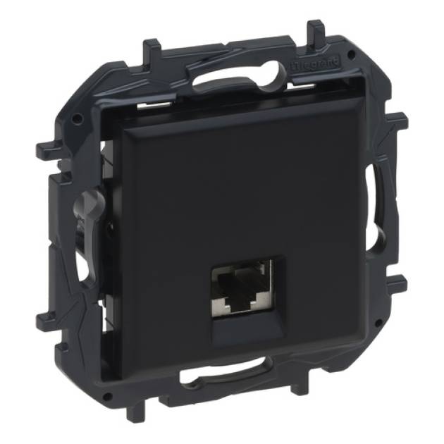 Niloé Step RJ45 Cat.6 STP aljzat, fekete 