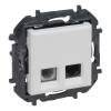 Niloé Step RJ45 Cat.6 UTP + 1xRJ11 aljzat, fehér 