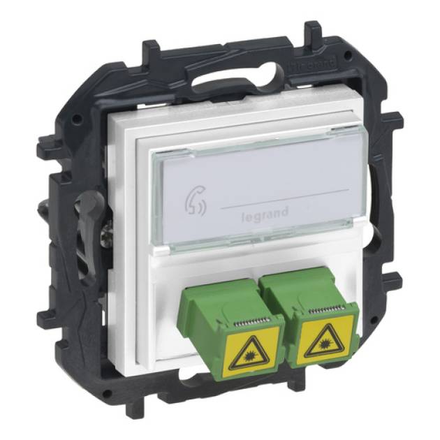 Niloé Step SC/APC optikai aljzat, fehér 