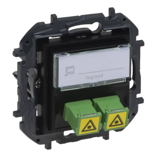 Niloé Step SC/APC optikai aljzat, fekete 