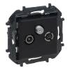 Niloé Step TV-R-SAT csillagpontos aljzat (1,5 dB), fekete 